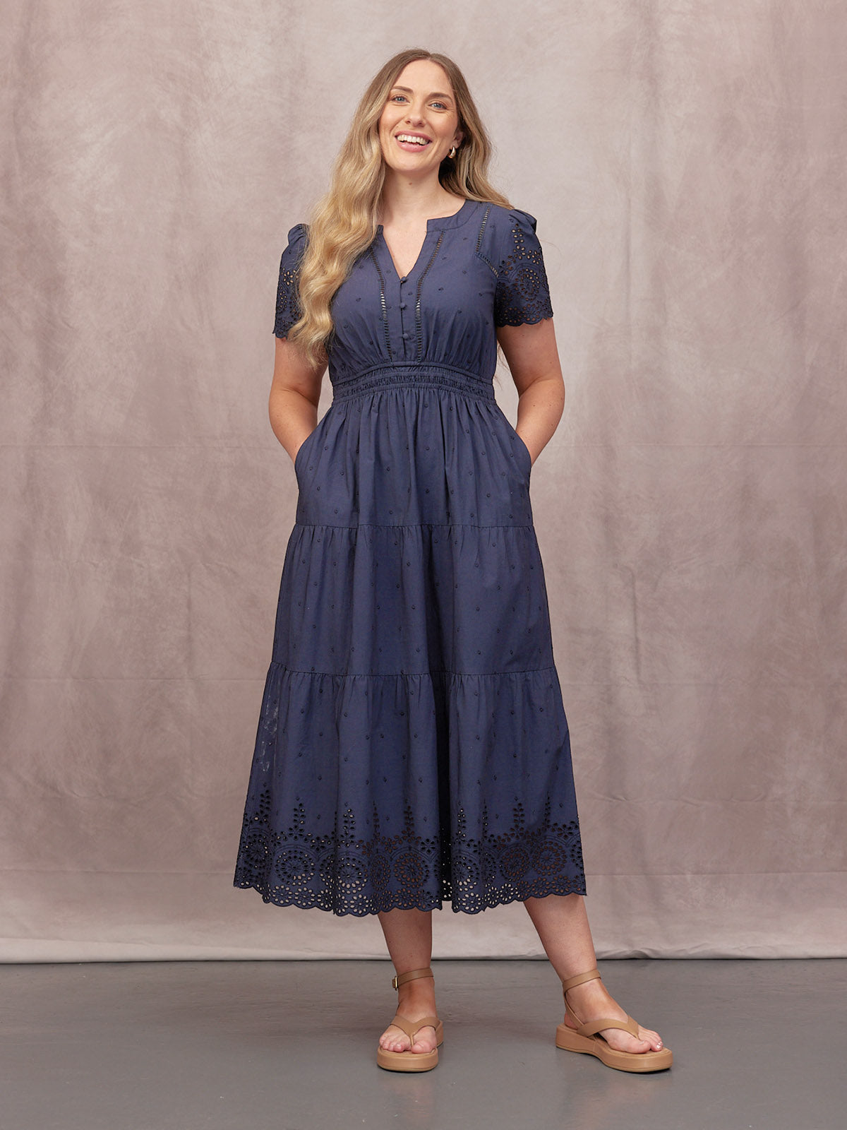 Culture® | Cotton Summer Dress - Dark Navy