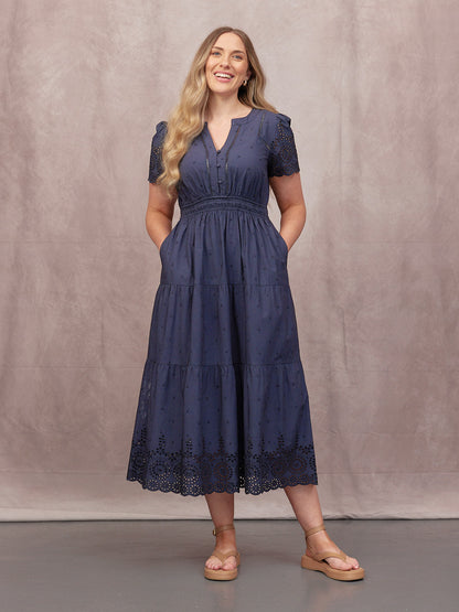 Culture® | Cotton Summer Dress - Dark Navy