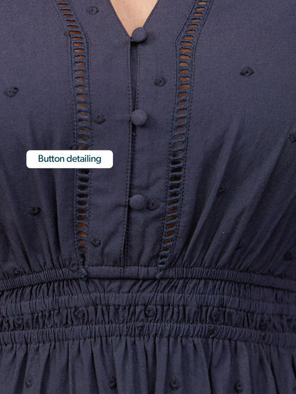 Culture® | Cotton Summer Dress - Dark Navy