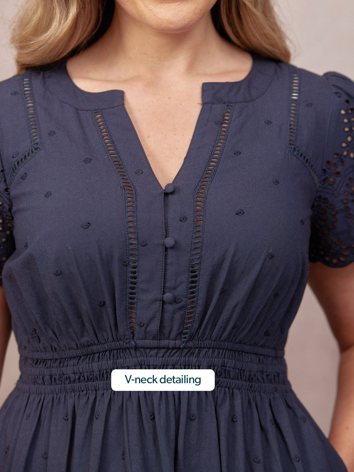 Culture® | Cotton Summer Dress - Dark Navy
