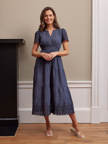 Culture® | Cotton Summer Dress - Dark Navy
