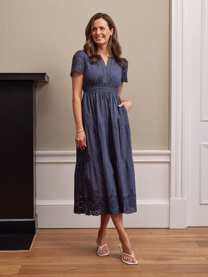 Culture® | Cotton Summer Dress - Dark Navy