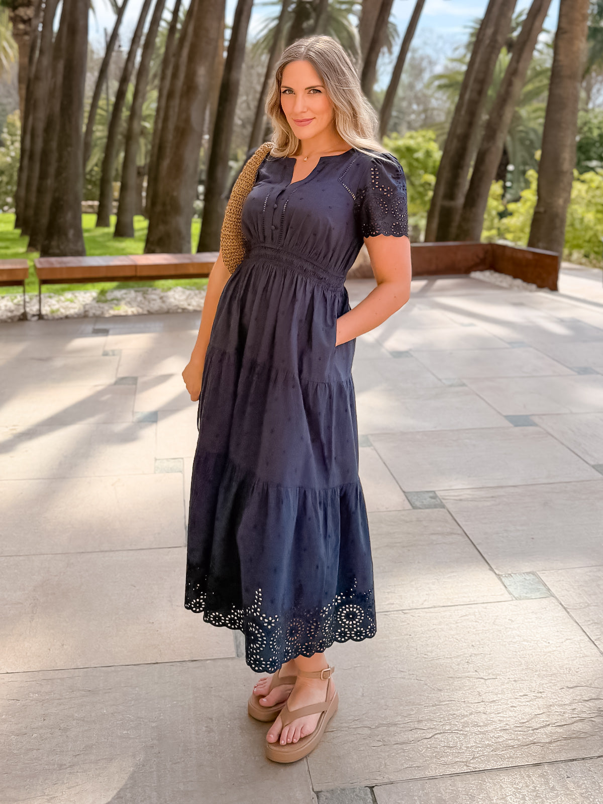 Culture® | Cotton Summer Dress - Dark Navy
