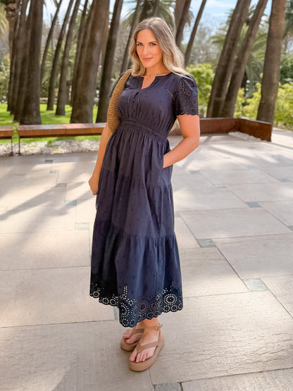Culture® | Cotton Summer Dress - Dark Navy