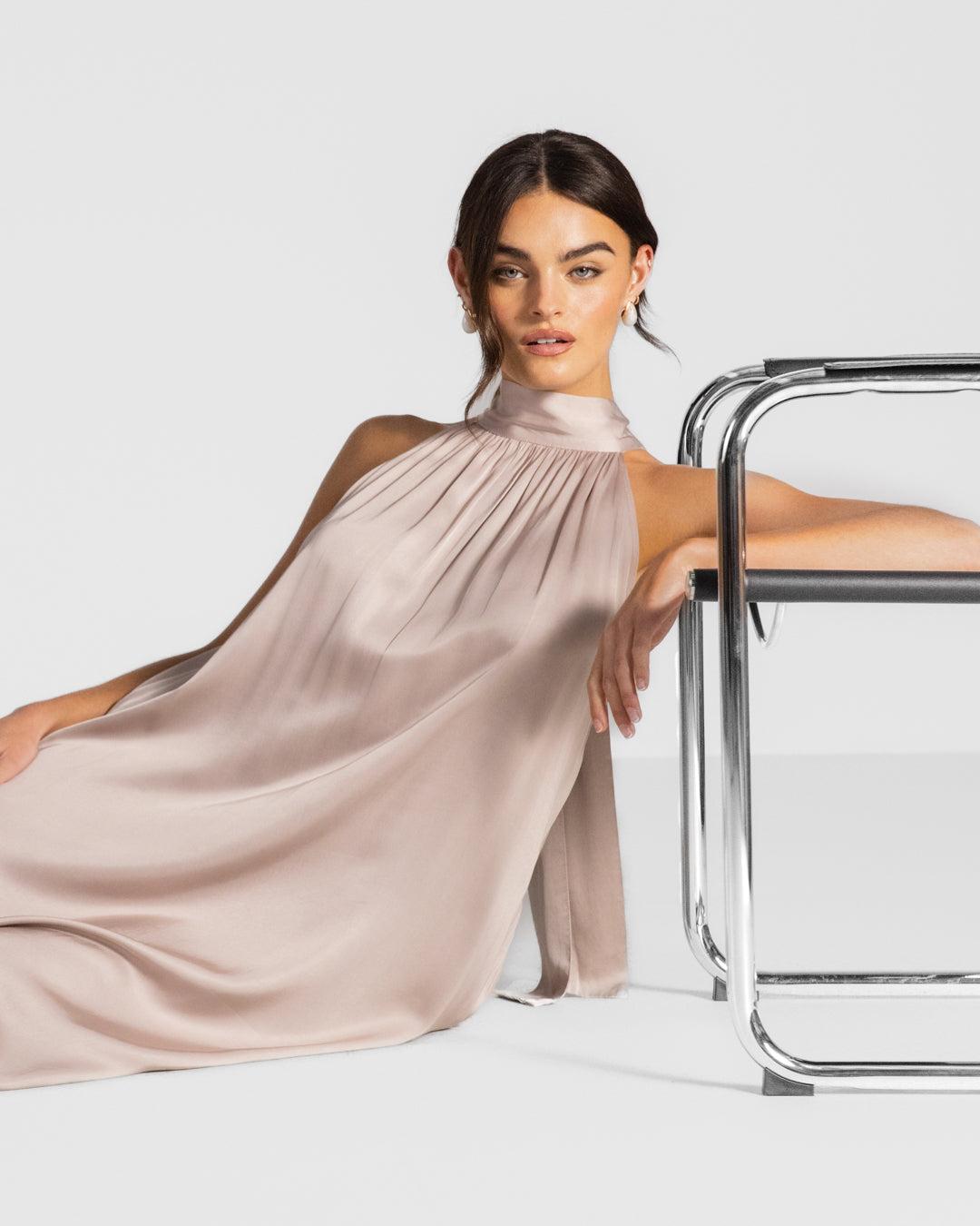 Culture® | Halterneck Satin Dress