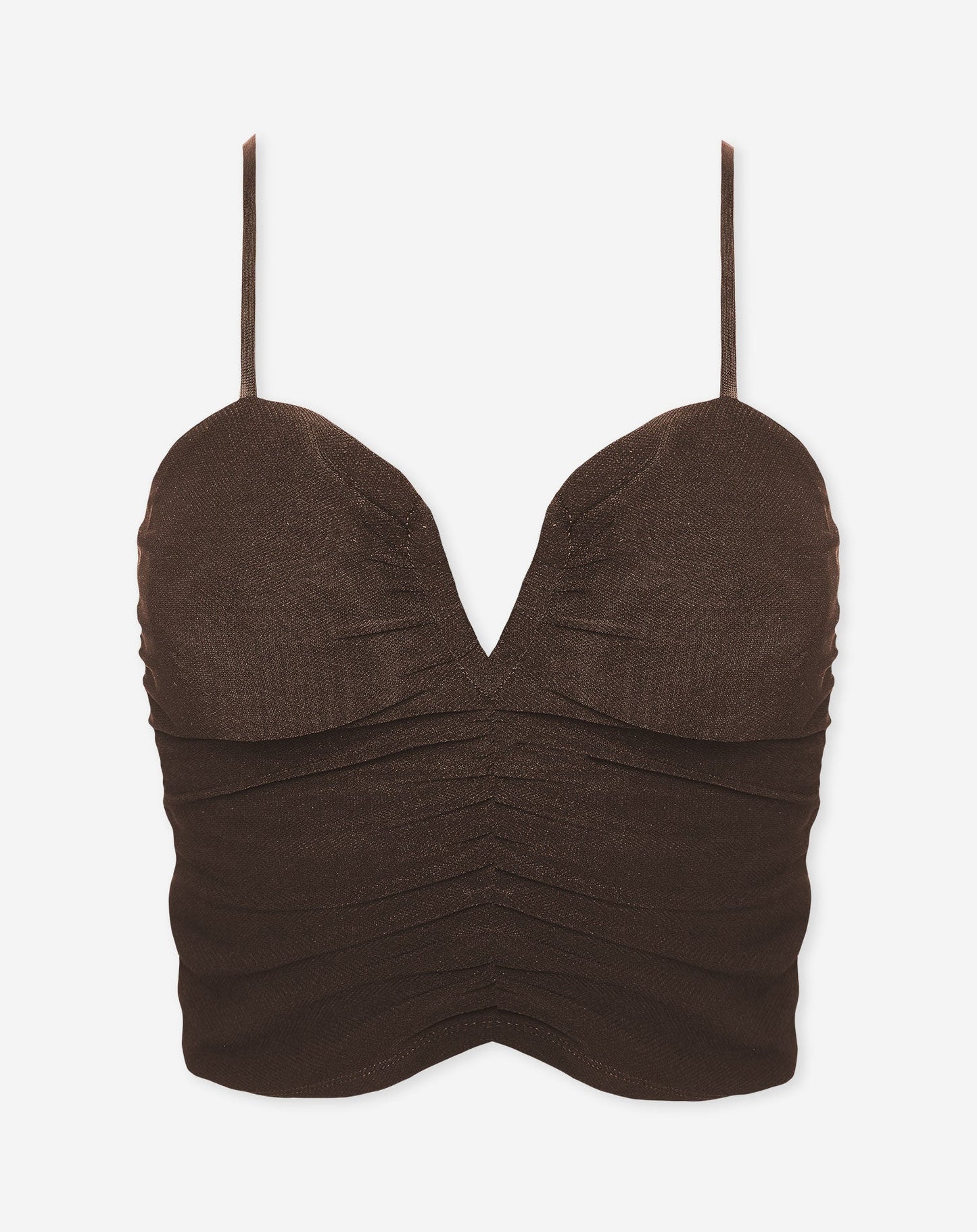 Culture® | Ruched Cami Top Brown