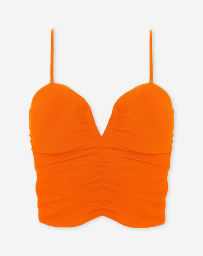 Culture® | Ruched Cami Top Orange