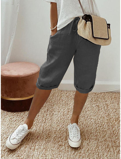 Culture® | Cotton Linen Cropped Pants