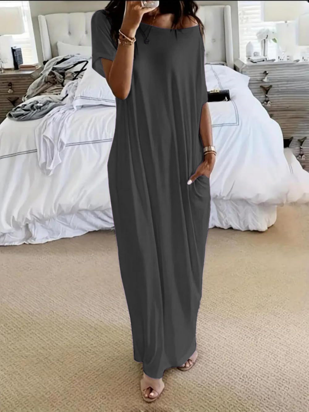Culture® | Oversized Off-Shoulder Casual Dress