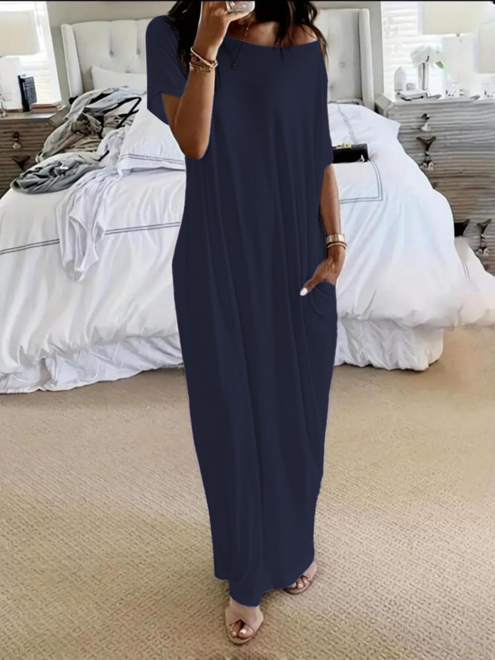 Culture® | Oversized Off-Shoulder Casual Dress