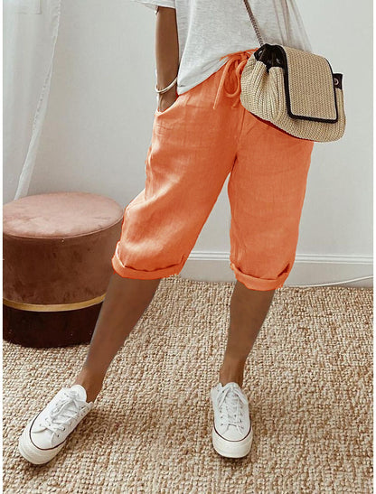 Culture® | Cotton Linen Cropped Pants