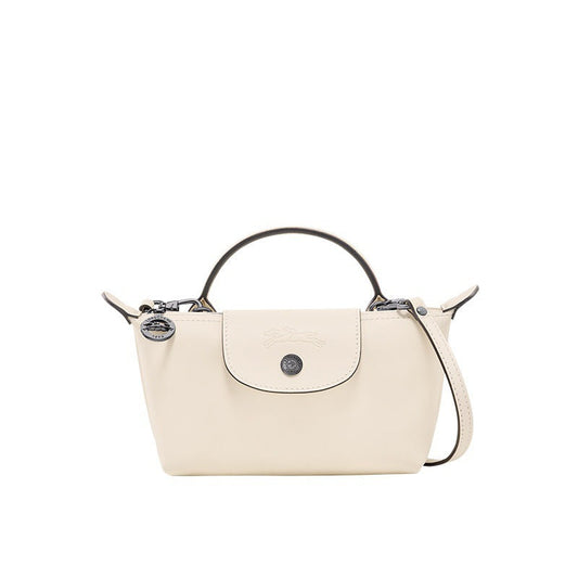Culture® | Paris Leather Longchamp Bag - White