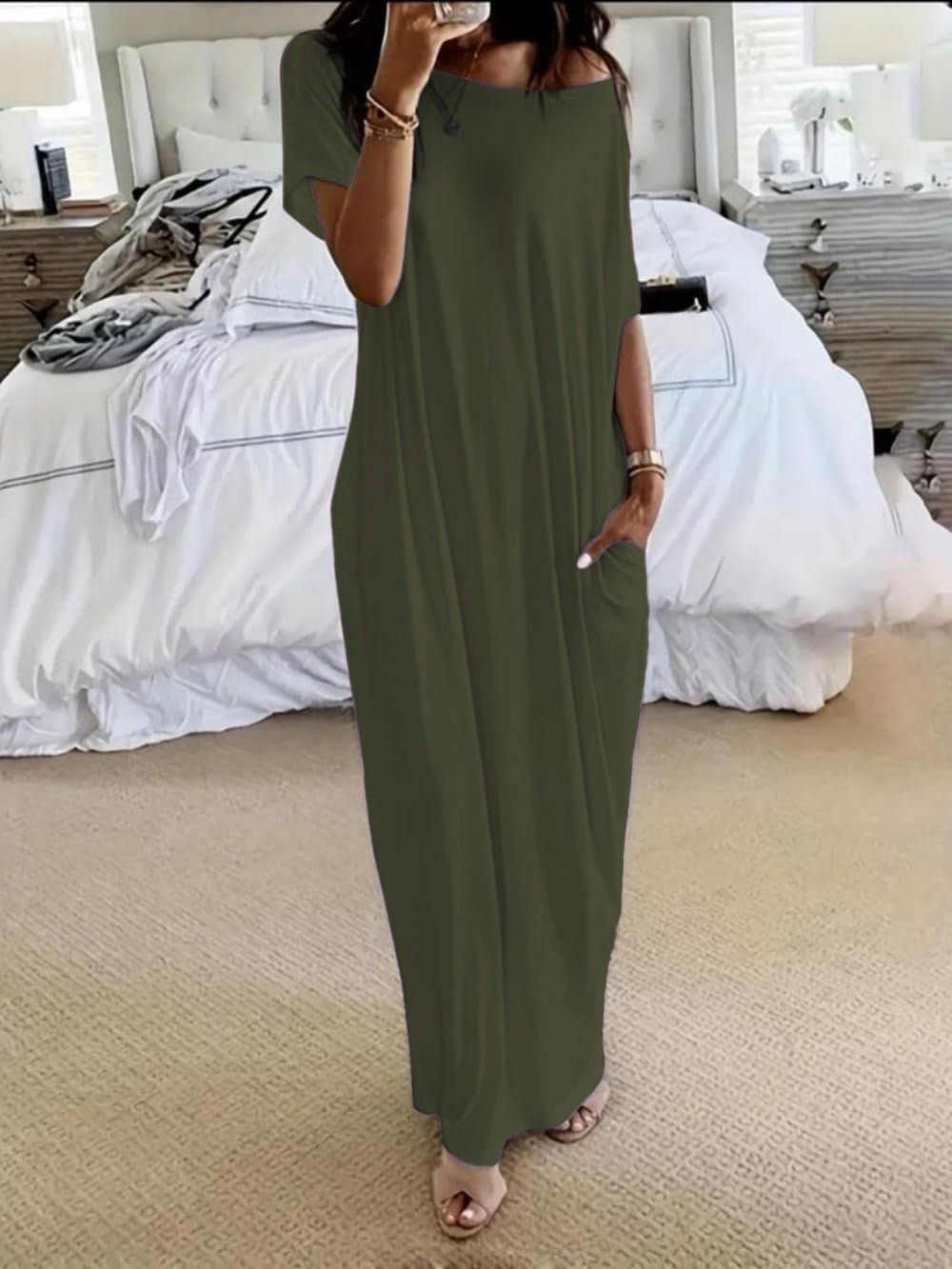 Culture® | Oversized Off-Shoulder Casual Dress