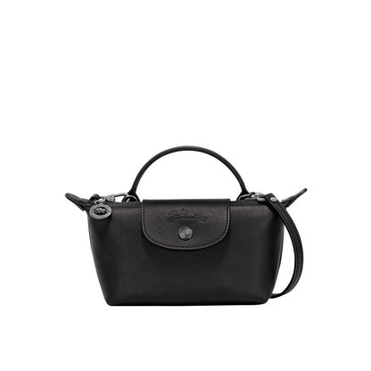Culture® | Paris Leather Longchamp Bag - Black