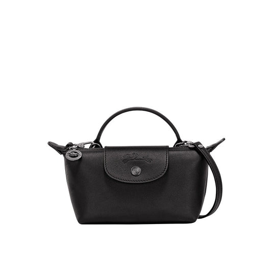 Culture® | Paris Leather Longchamp Bag - Black