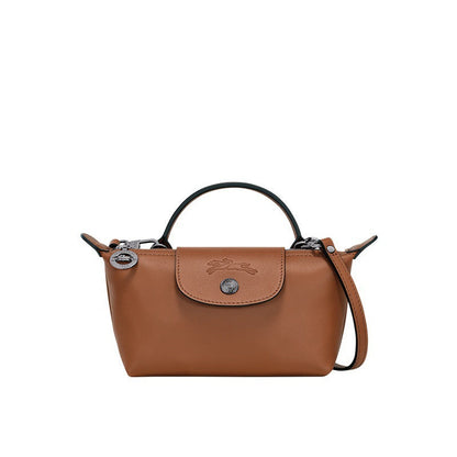 Culture® | Paris Leather Longchamp Bag - Brown