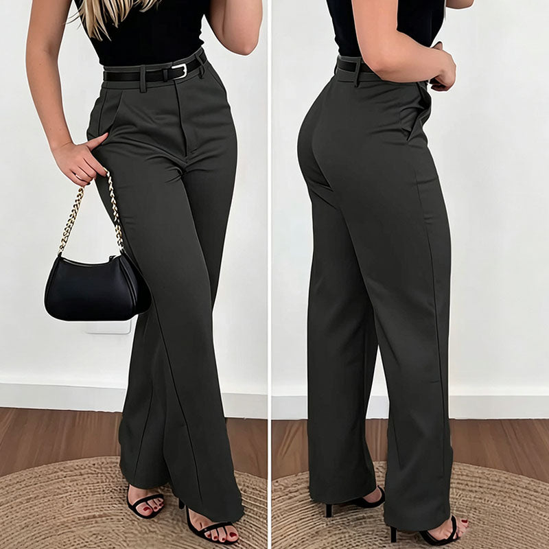 Culture® | Slim-fit High-Waisted Tailored Trousers