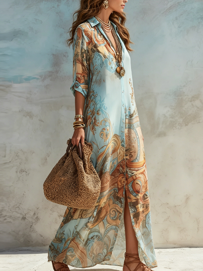 Culture®| Elegant Floral Maxi Dress