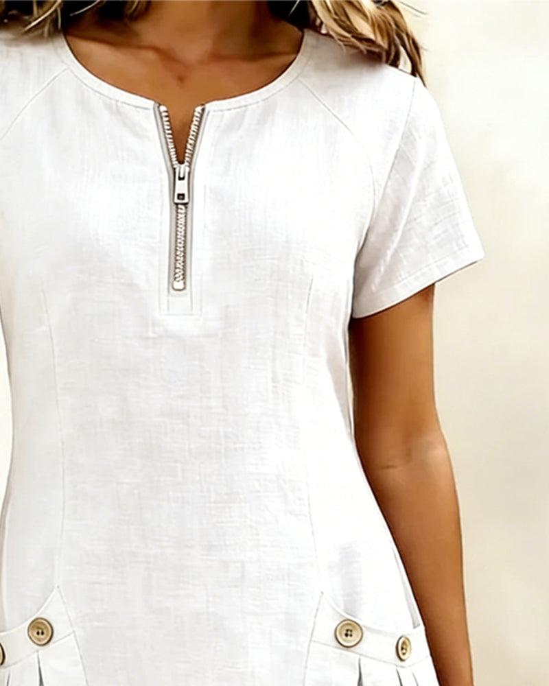 Culture® | Cotton Zip Pocket Dress