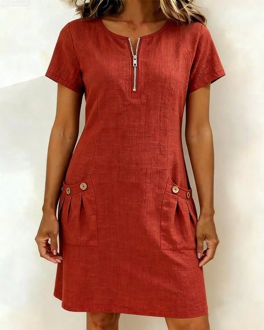 Culture® | Cotton Zip Pocket Dress