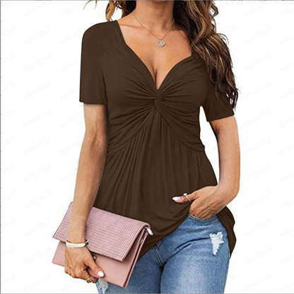 Culture® | V-neck knotted short sleeves
