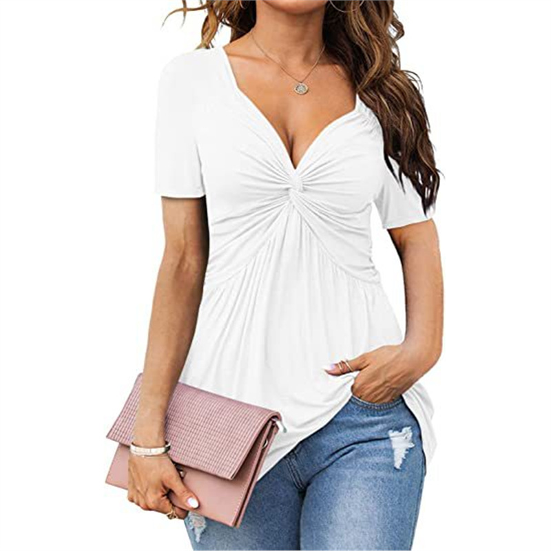 Culture® | V-neck knotted short sleeves