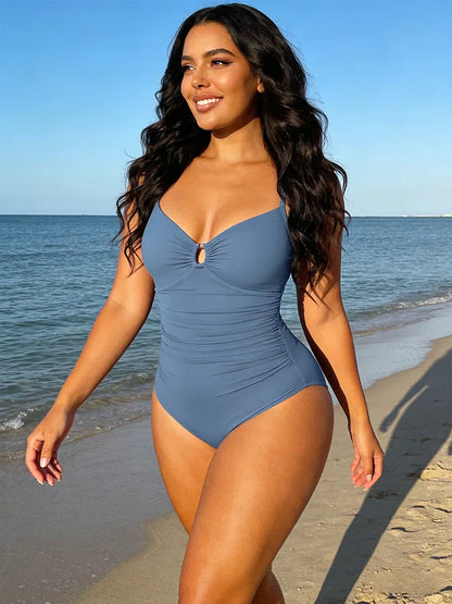 Culture® | U-Ring Cut Out Shaping Swimsuit