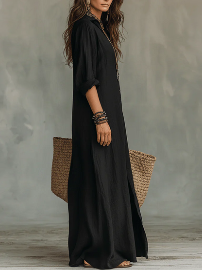 Culture® | Linen Shirt Dress Maxi Dress