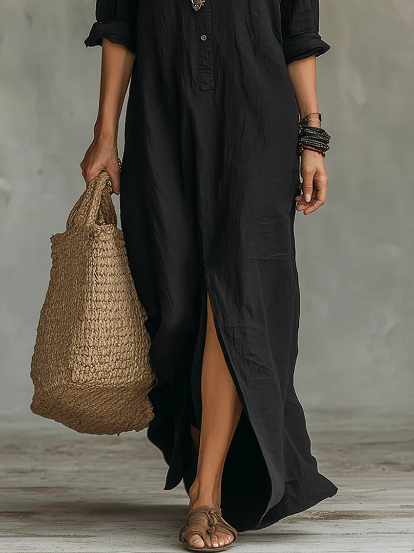 Culture® | Linen Shirt Dress Maxi Dress
