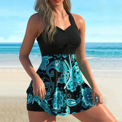 Culture® | Strap Top & Fitted Swim Shorts Swimsuit 