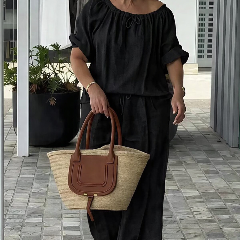 Culture® | Women's Linen Top & Pants 2-Piece Set