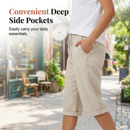Culture® | Cotton Linen Cropped Pants