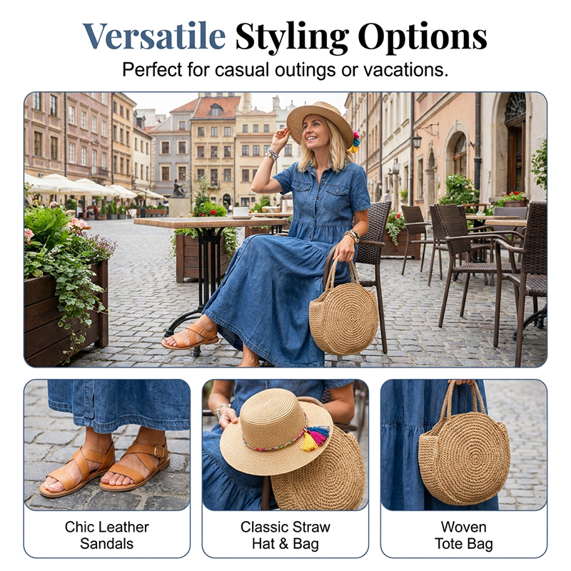Culture® | Women's Vintage Denim Maxi Dress