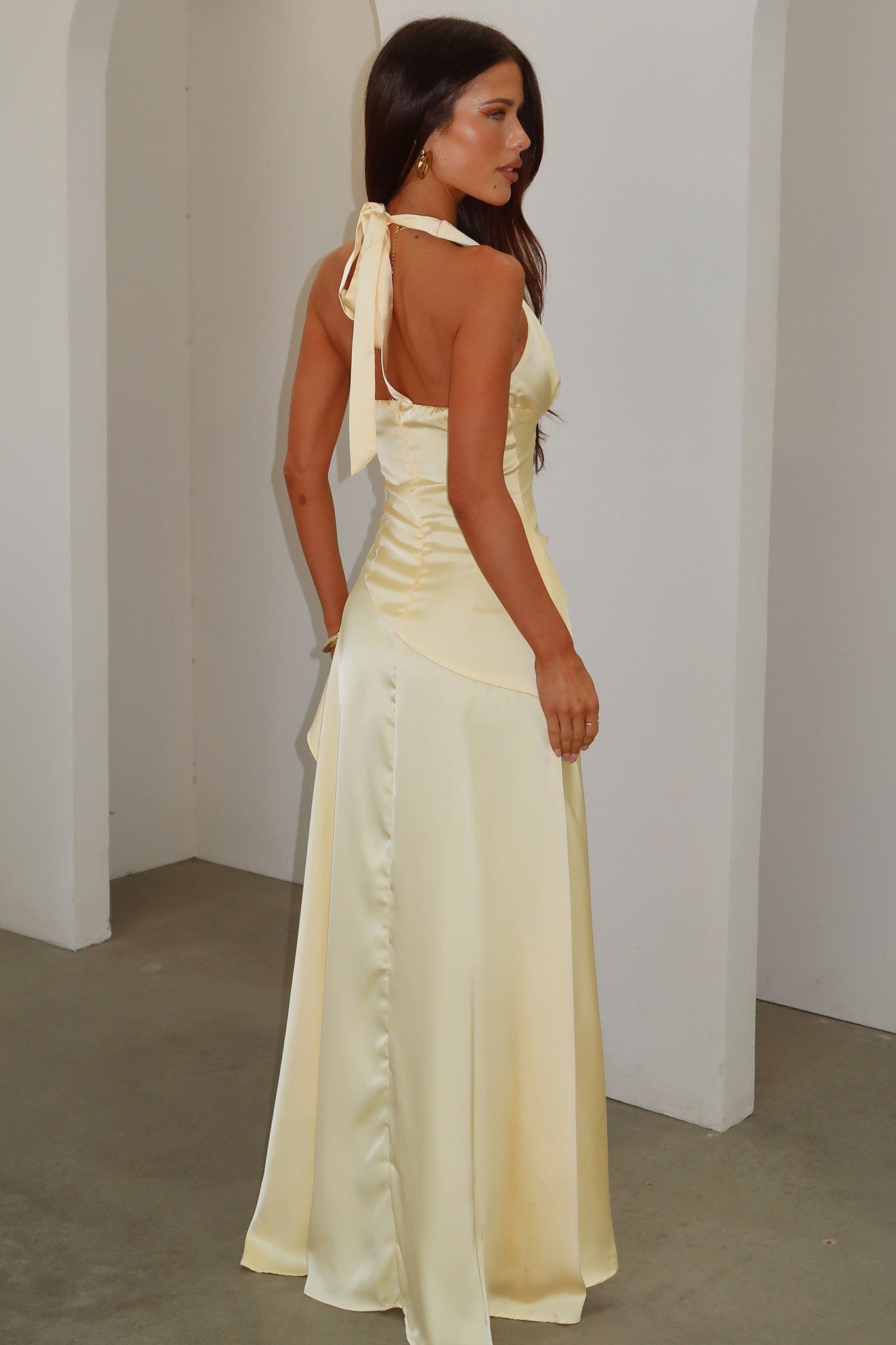 Culture® | Satin Halter Maxi Dress